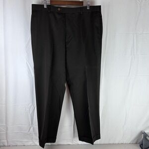 Brooks Brothers Dress Pants Mens 38x29 Brown Madison 1818 Wool Cuffed Trousers‎